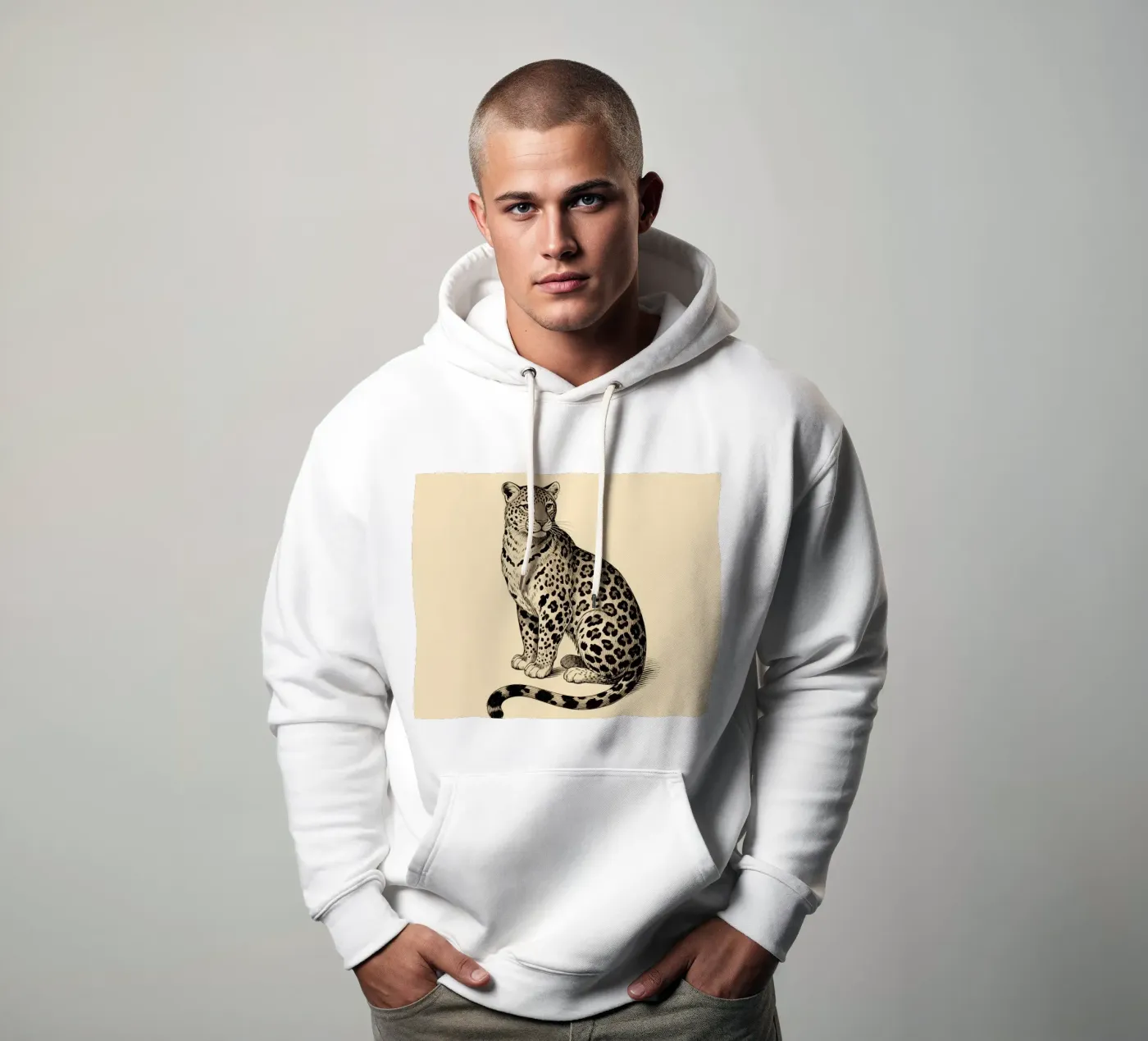 Leopard sweat à capuche de knowledge