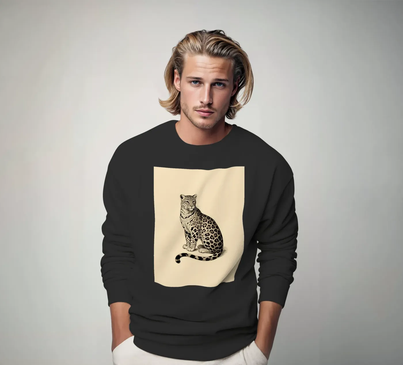 Léopard sweat de knowledge