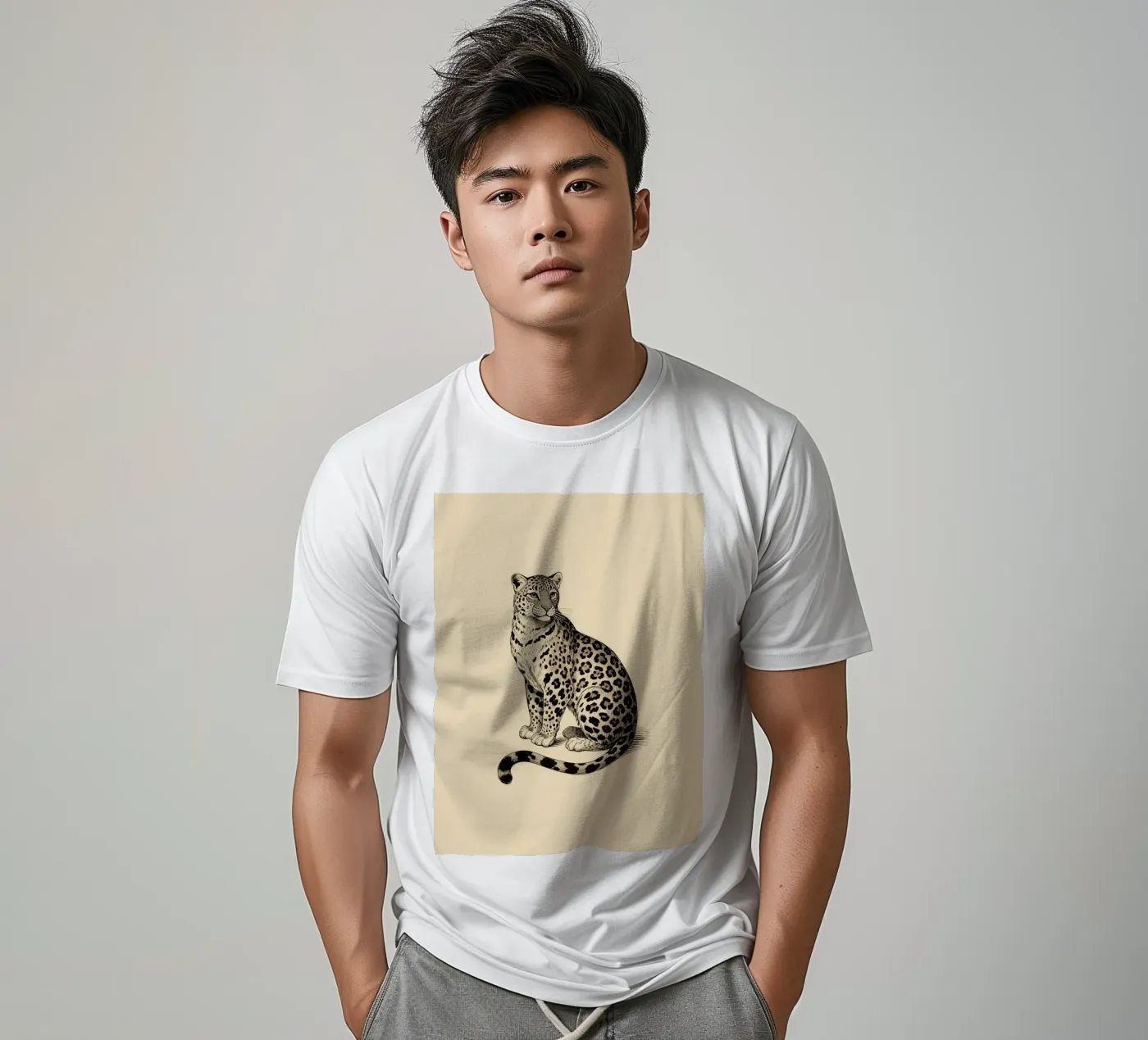Leopard t-shirt da knowledge