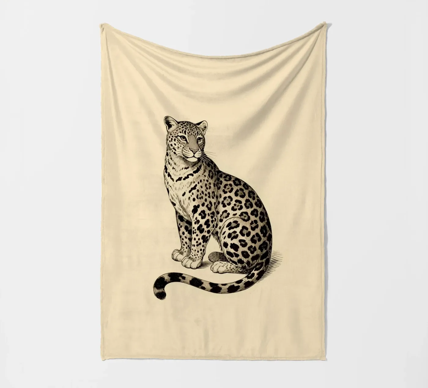 Leopard fleece blanket by knowledge