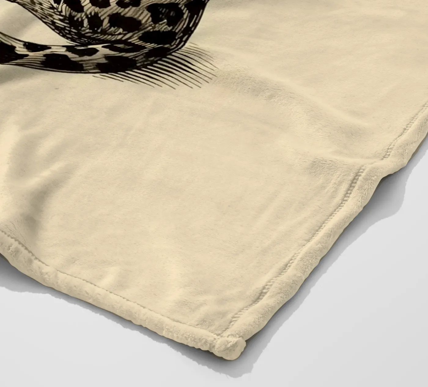 Leopard fleece blanket by knowledge