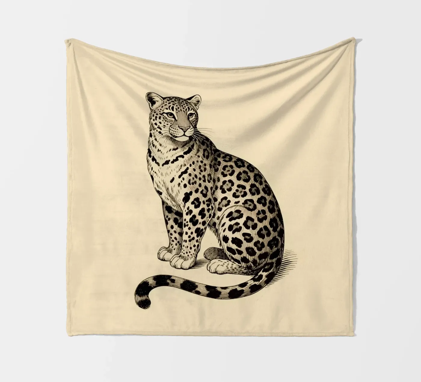Leopard fleece blanket by knowledge