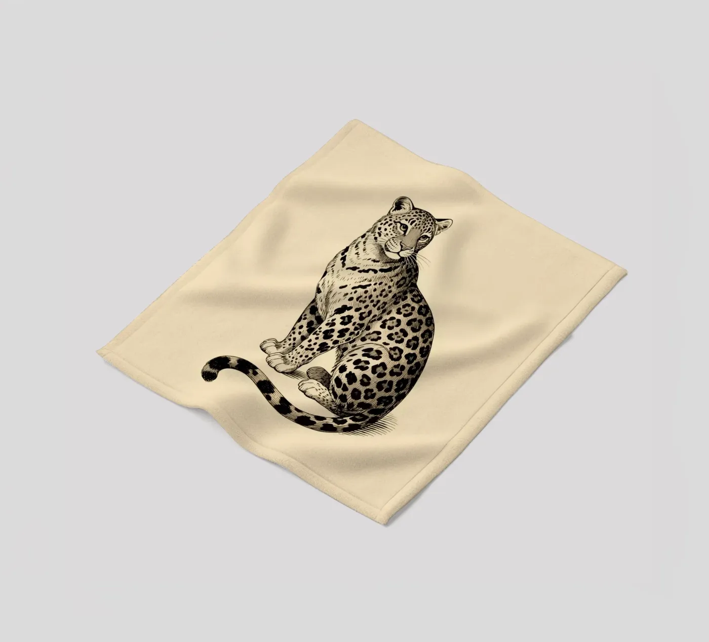 Leopard fleece blanket by knowledge