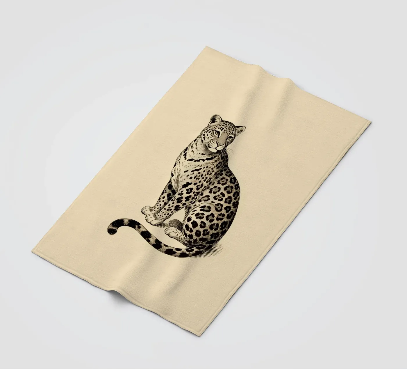 Leopard fleece blanket by knowledge