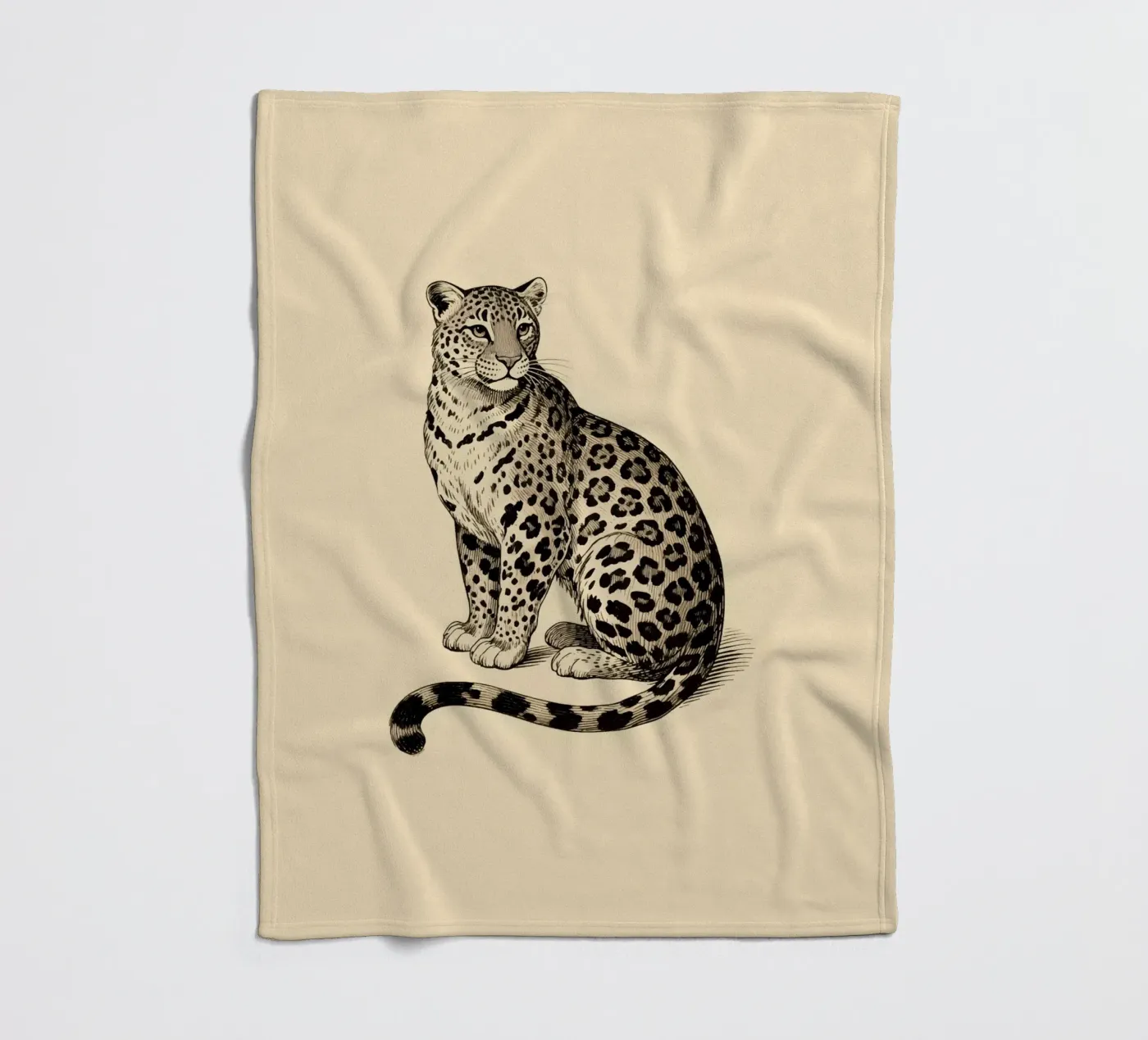 Leopard Fleecedecke von knowledge