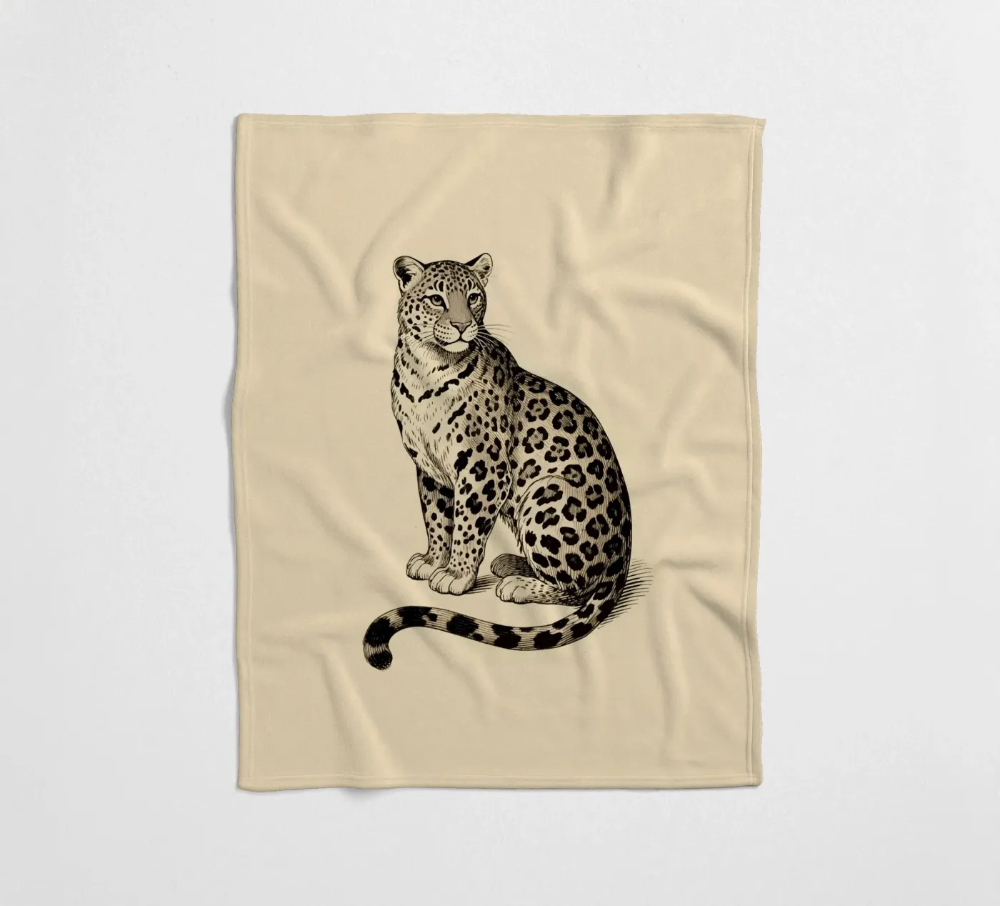 Leopard fleece blanket by knowledge