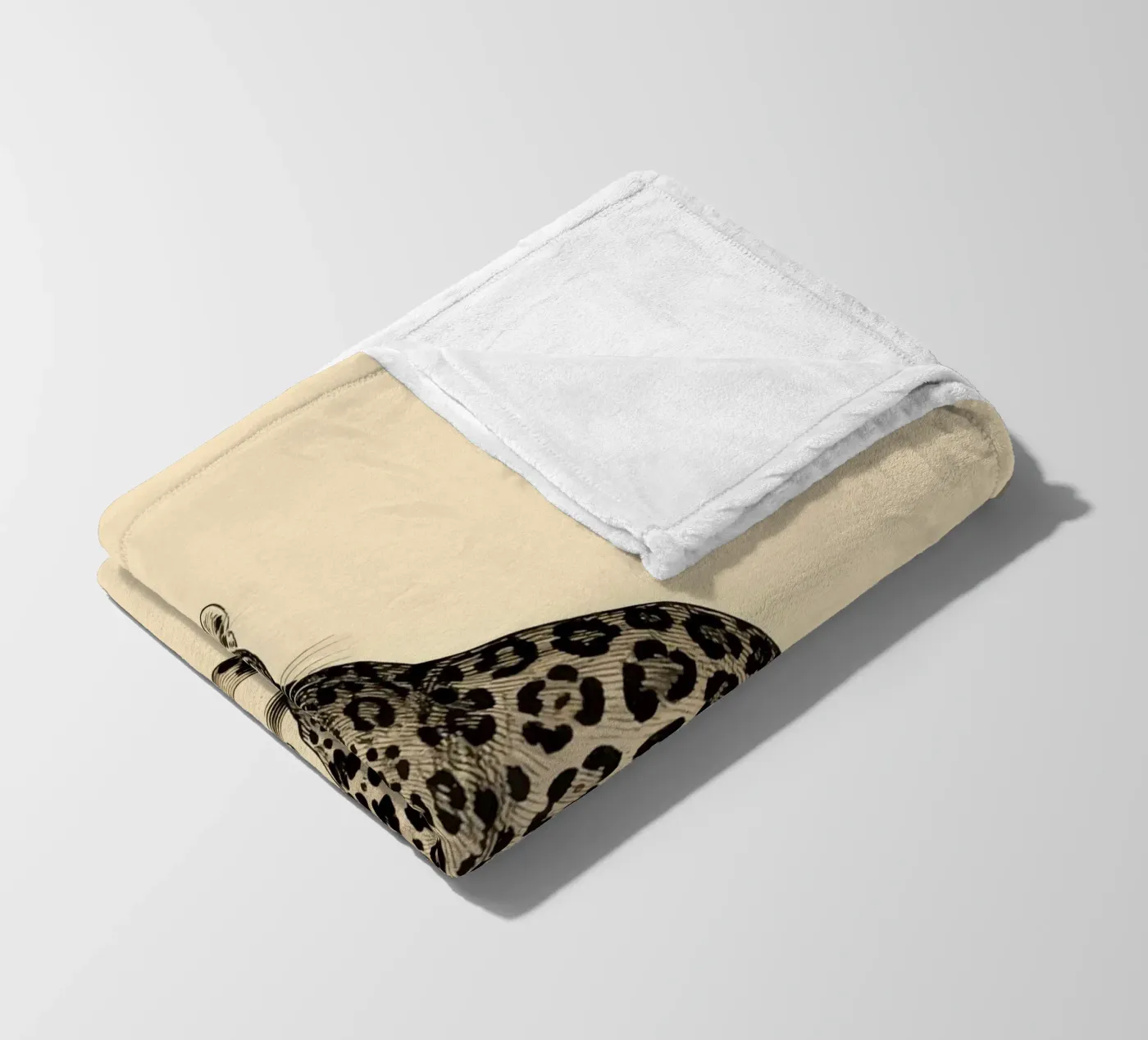 Leopard fleece blanket by knowledge
