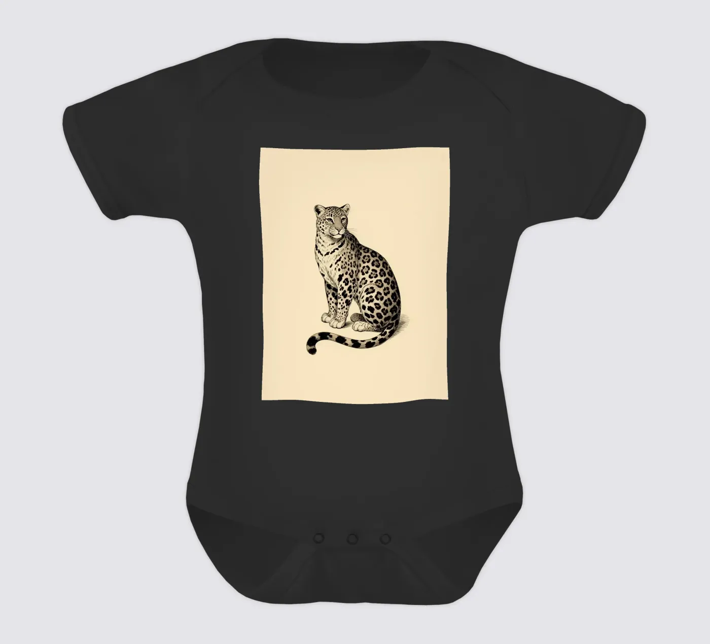 Leopard Kurzarm Babybody von knowledge