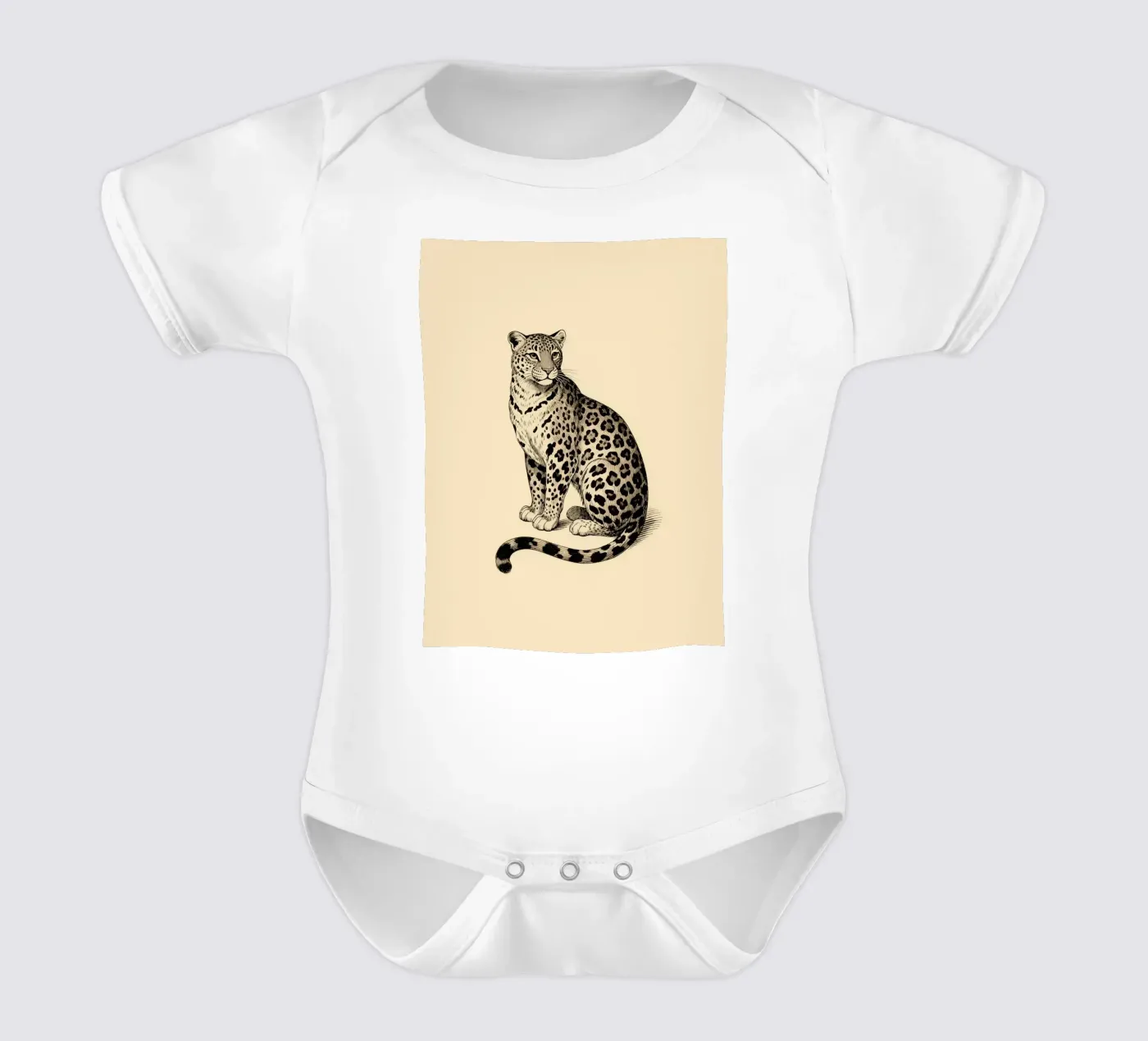 Leopard Kurzarm Babybody von knowledge