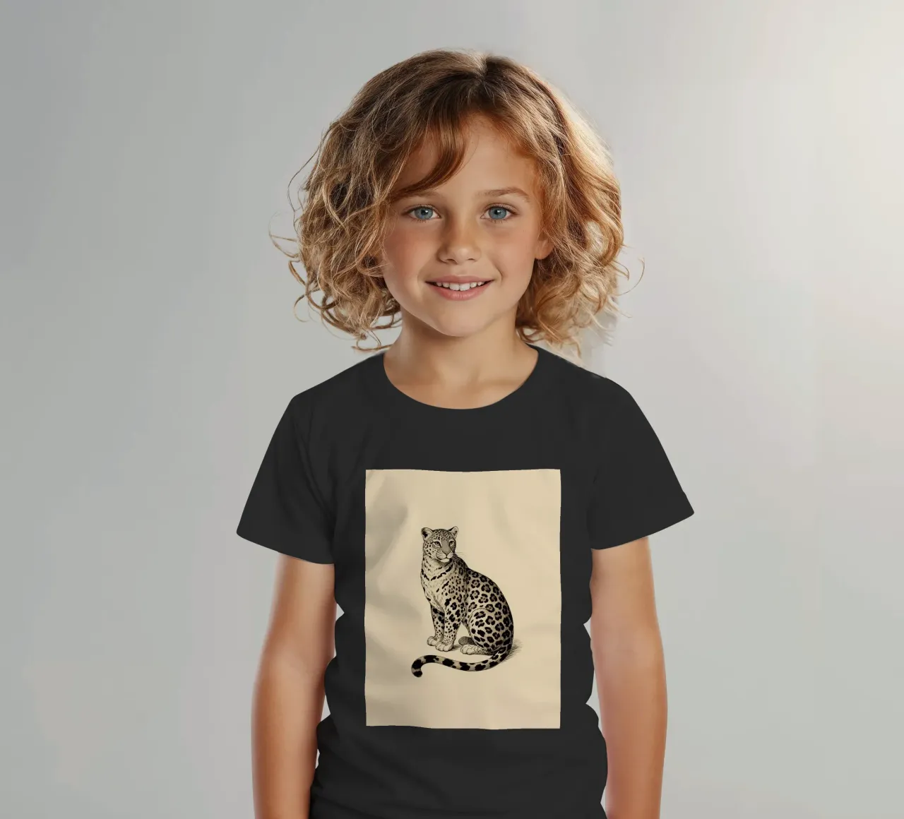 Leopardo t-shirt bambini da knowledge