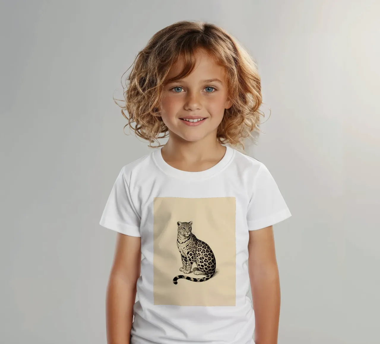 Leopardo t-shirt bambini da knowledge