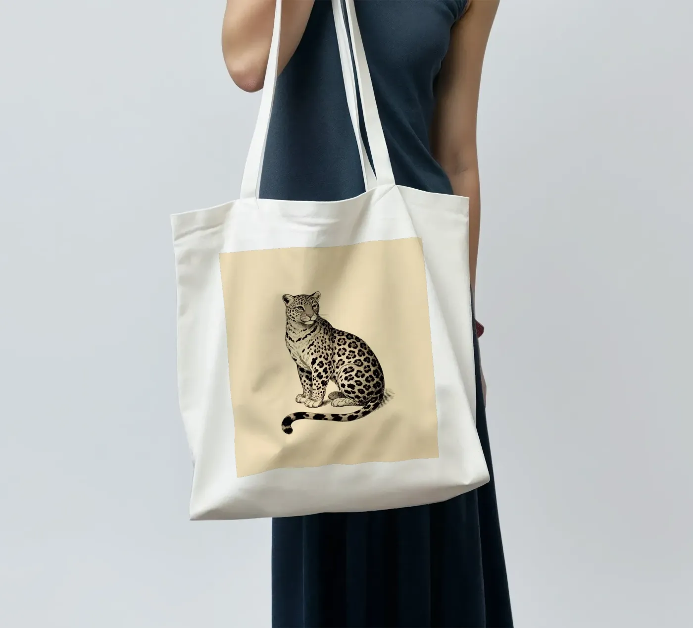 Leopard tote bag by knowledge