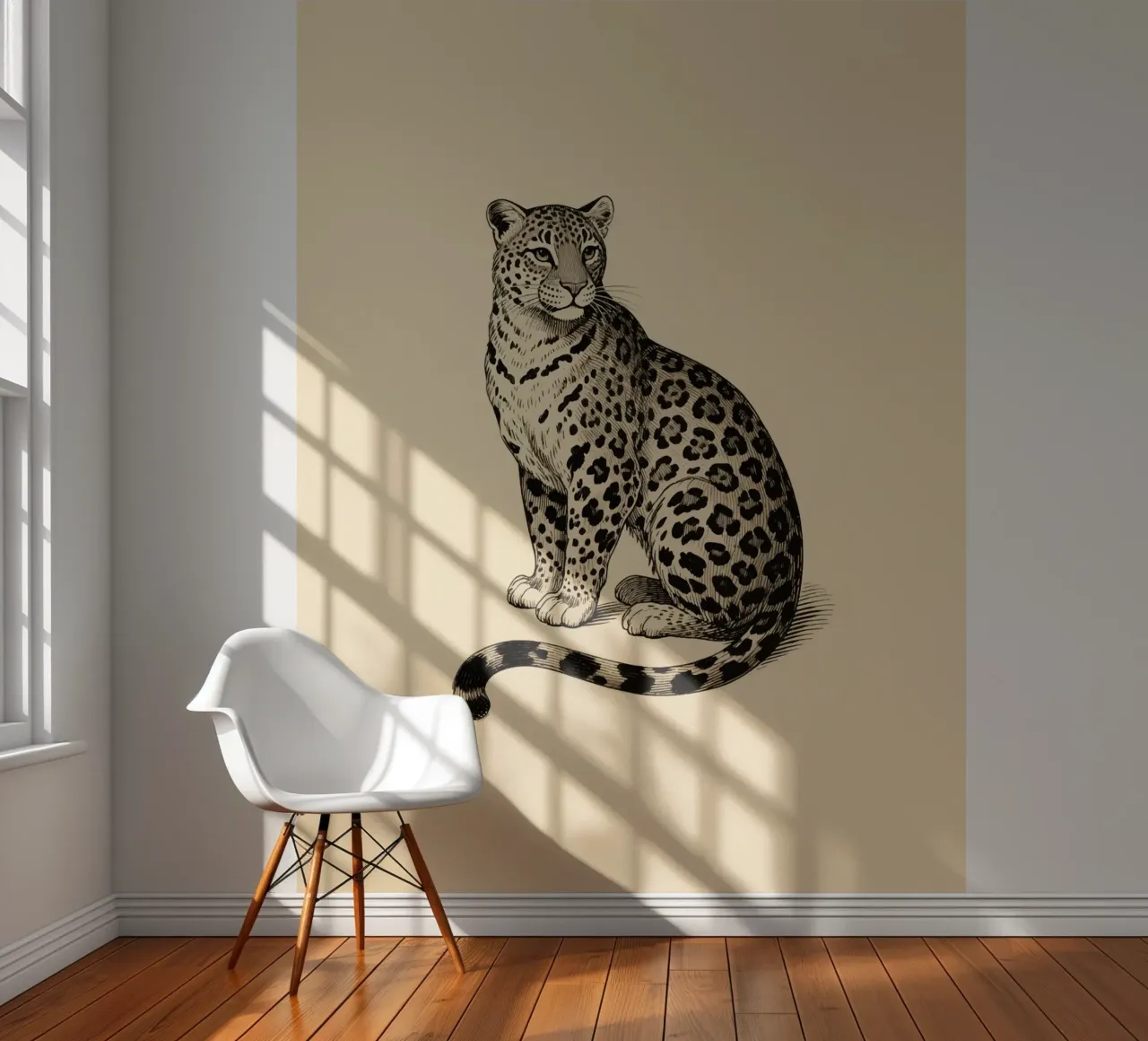 Leopard fotobehang van knowledge