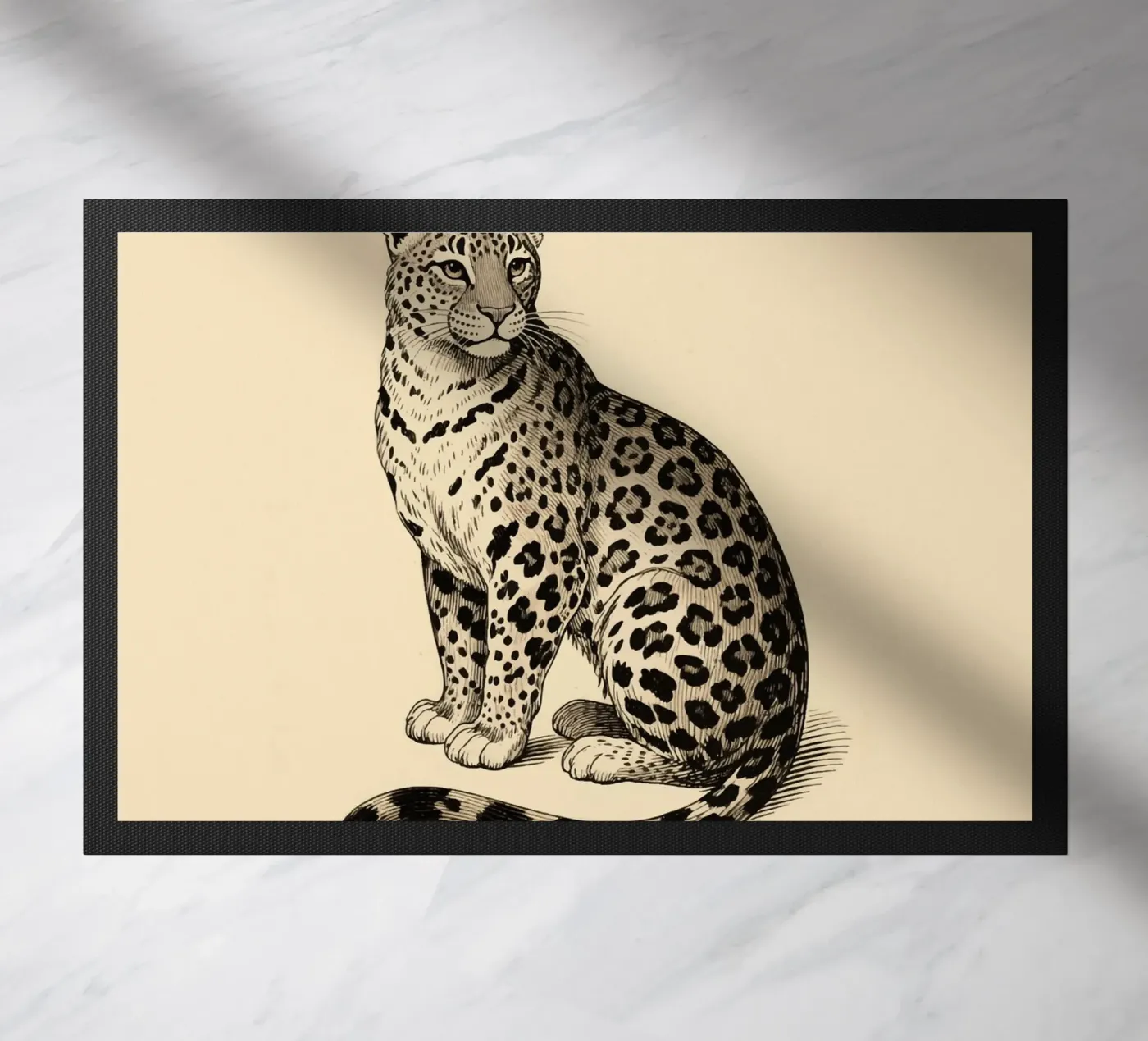 Leopard Fußmatte von knowledge