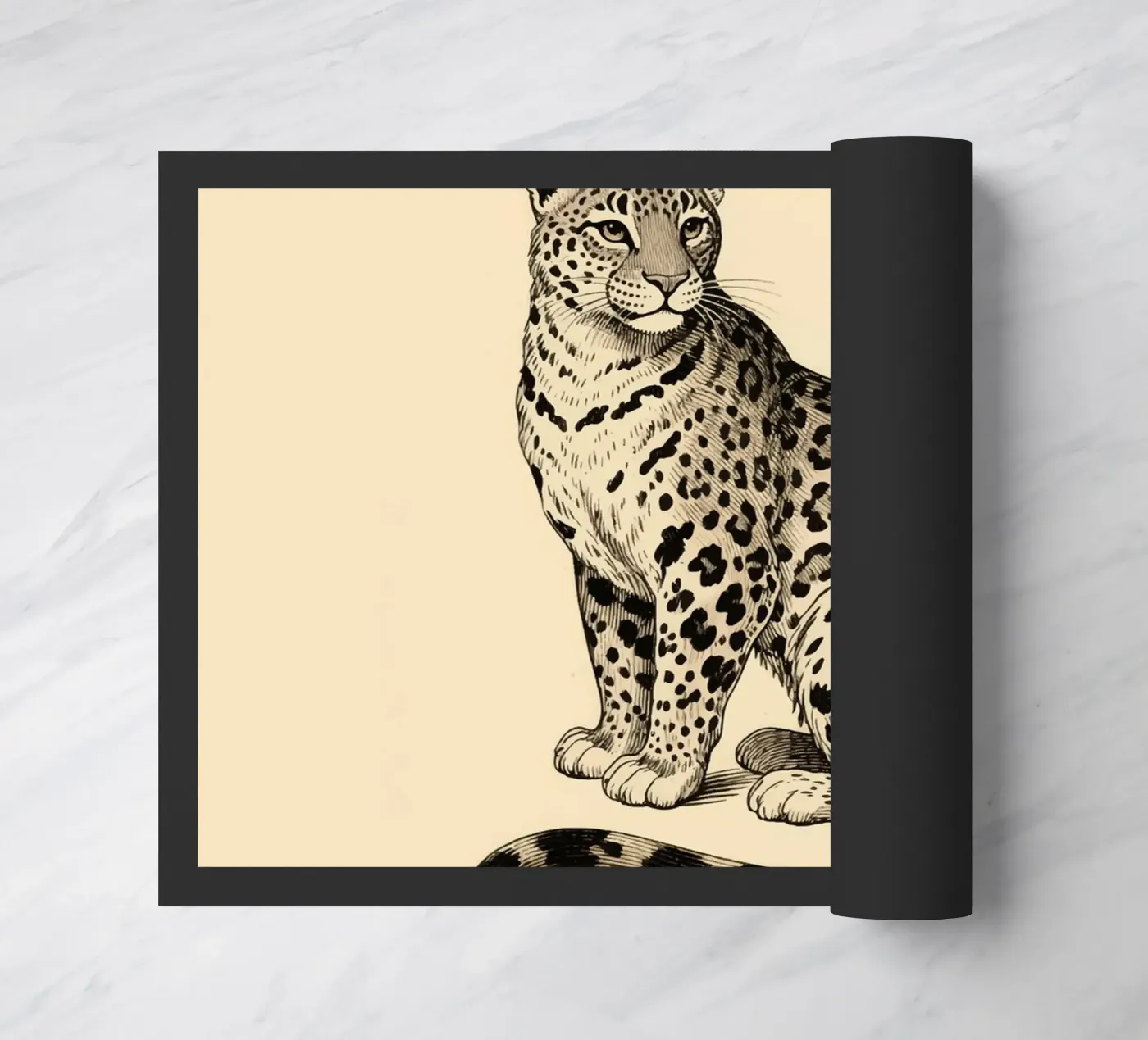 Leopard Fußmatte von knowledge