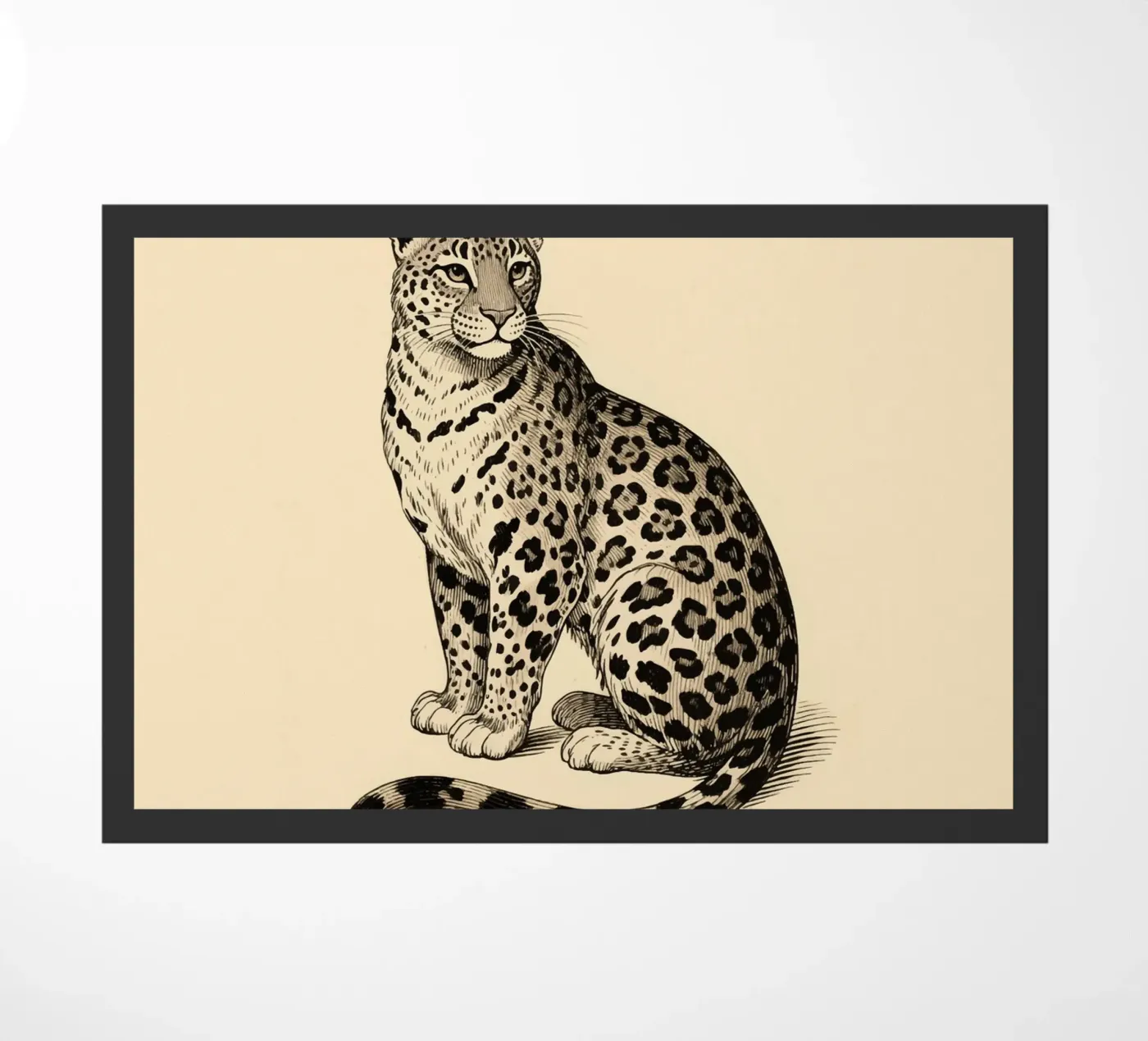 Leopard Fußmatte von knowledge