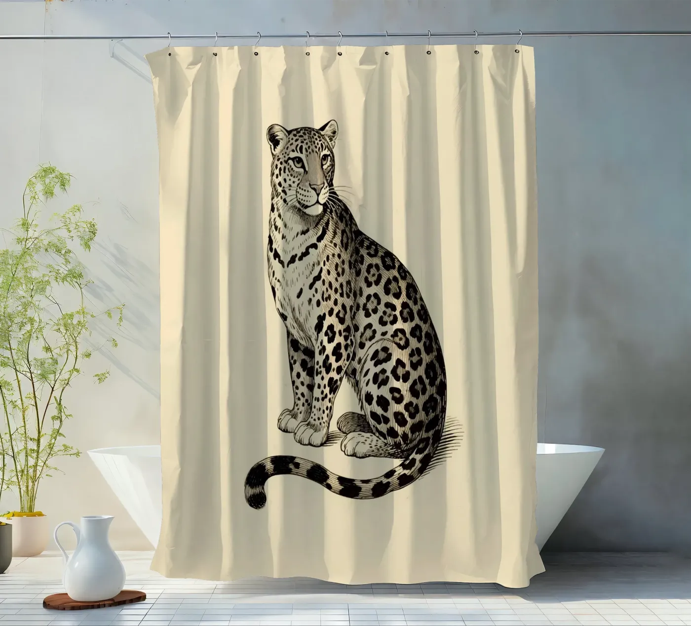 Leopard Duschvorhang von knowledge