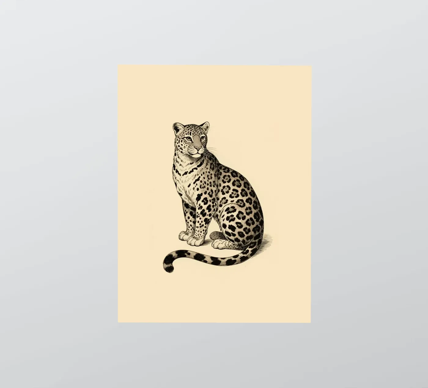 Leopard adesivo da knowledge