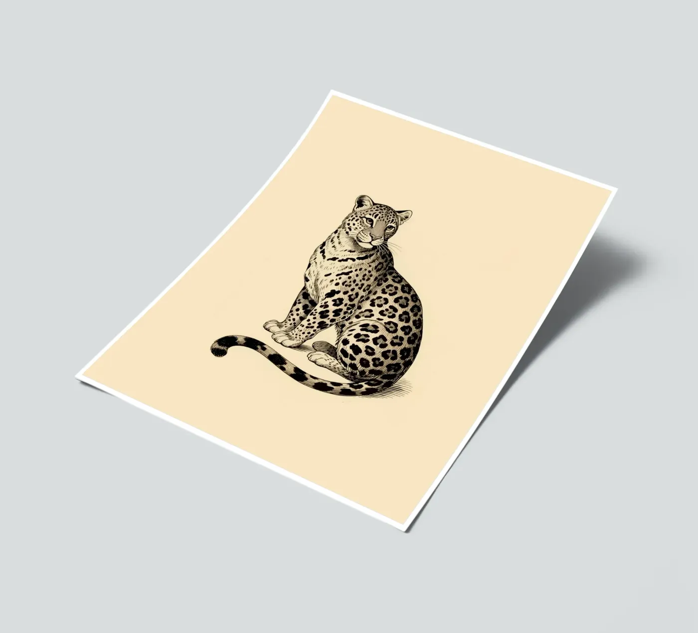 Leopard stickervel van knowledge