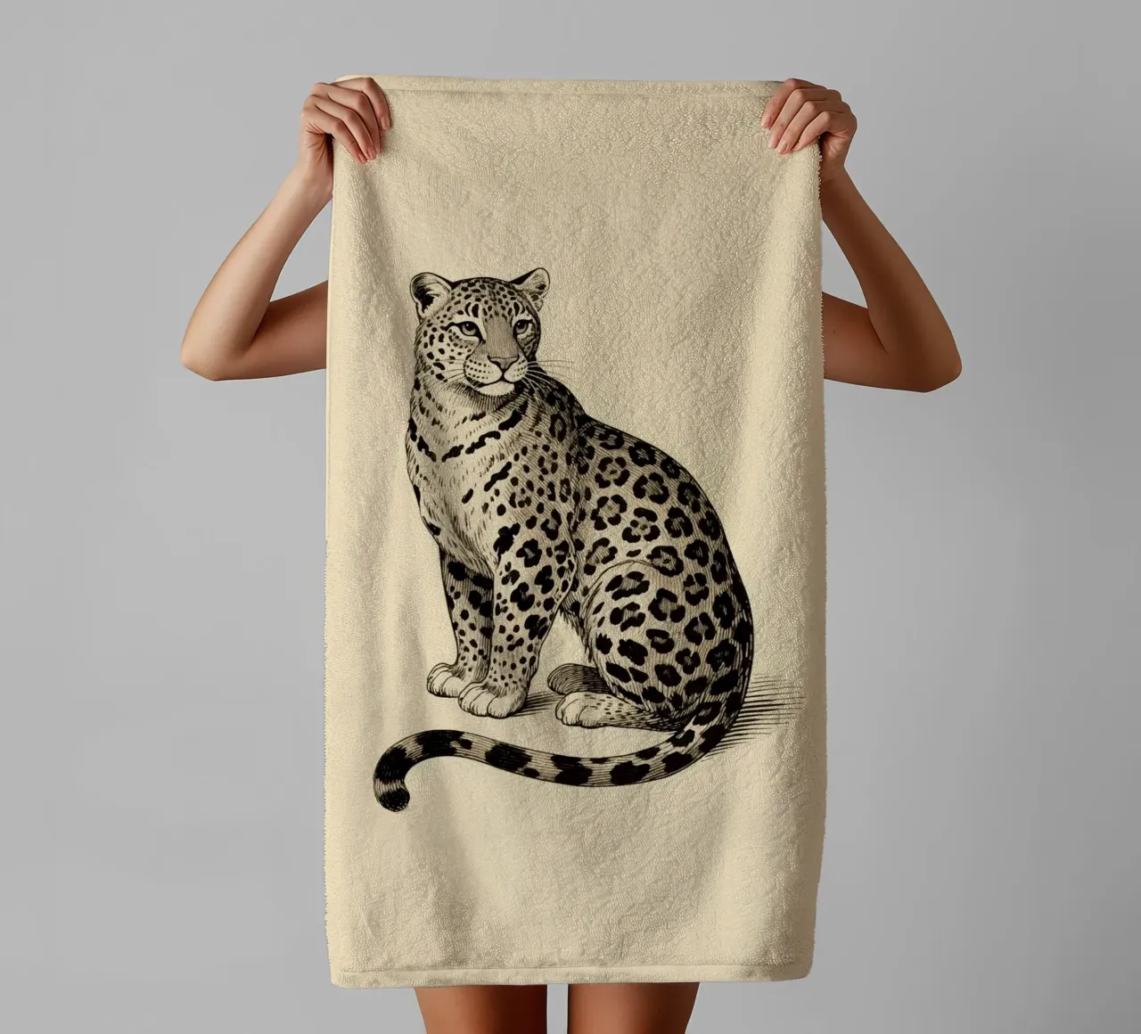 Leopard towel by knowledge