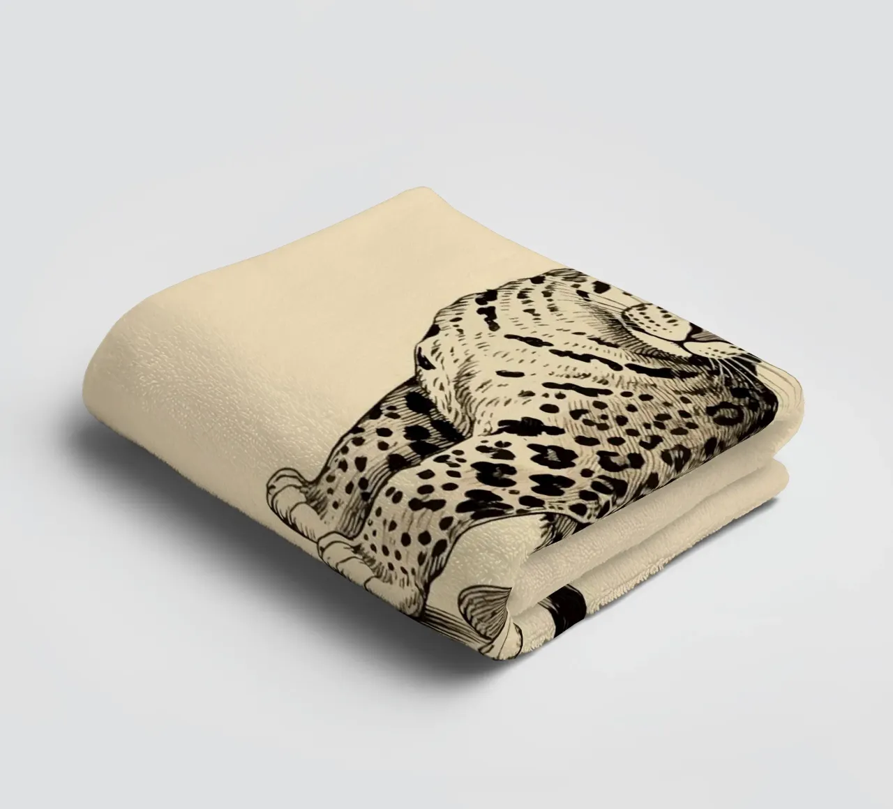 Leopard towel by knowledge