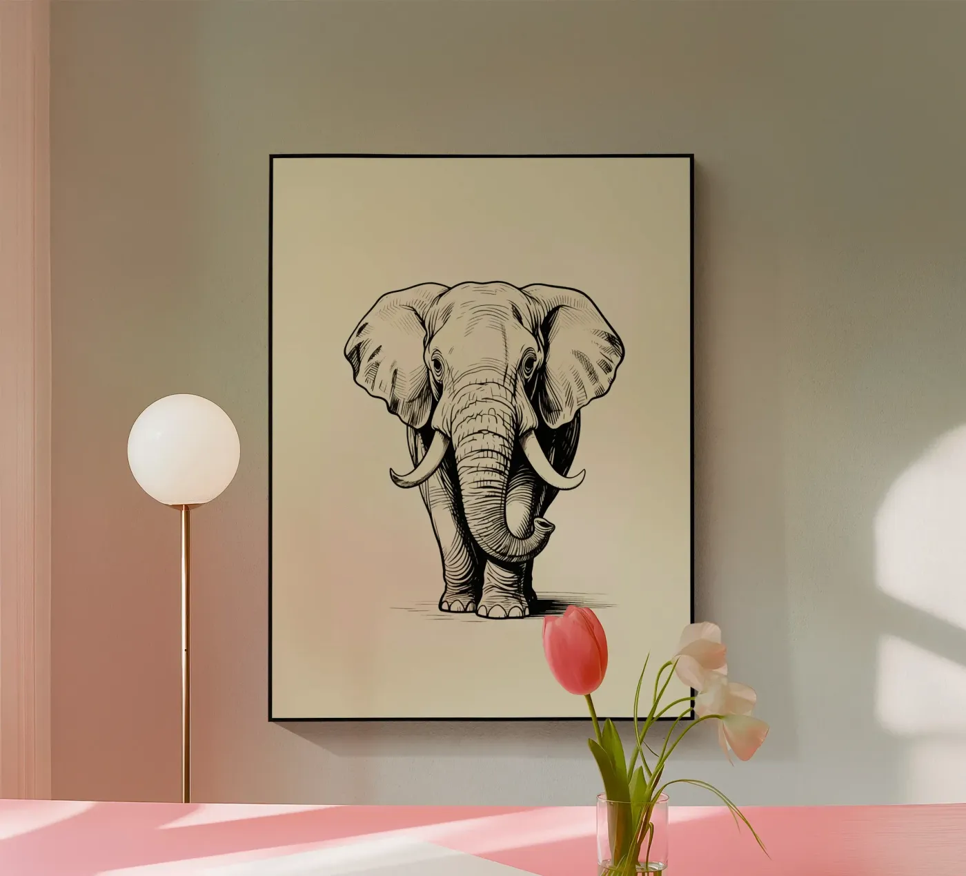 Elephant plexiglass da knowledge