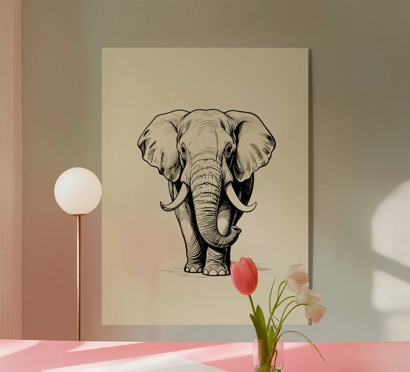 Elephant plexiglass da knowledge