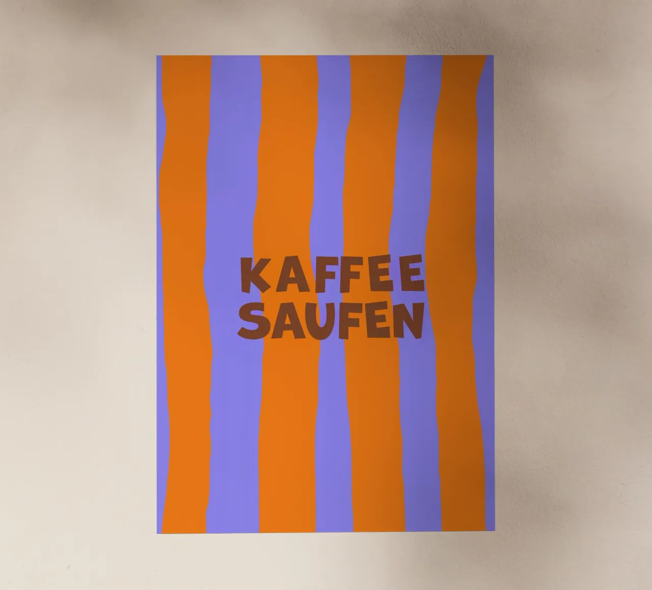 Kaffee saufen. (in fünf Varianten verfügbar) pellicola backlit da FRICKE DESIGN