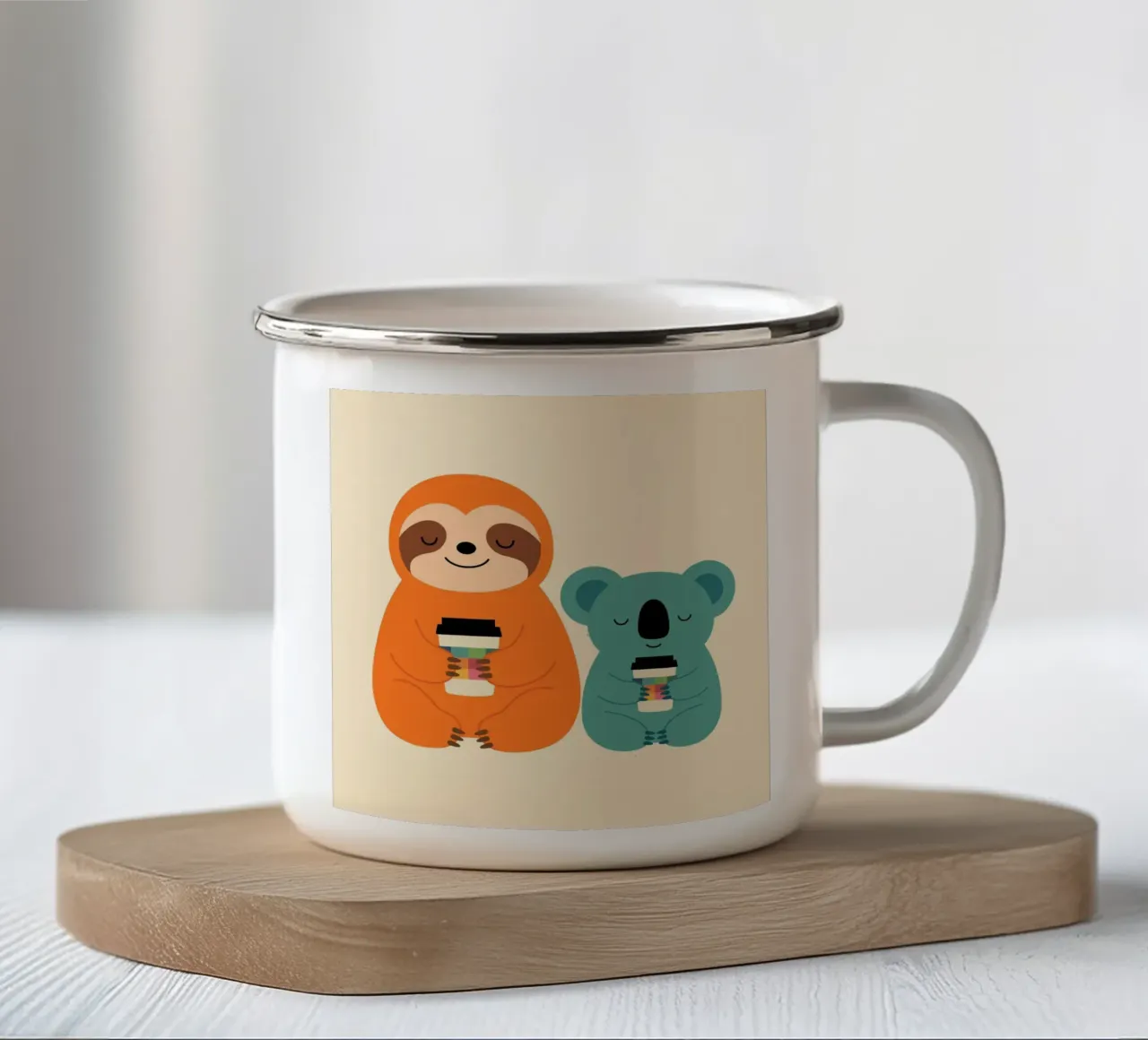 Amico del caffè tazza in smalto da Andy Westface