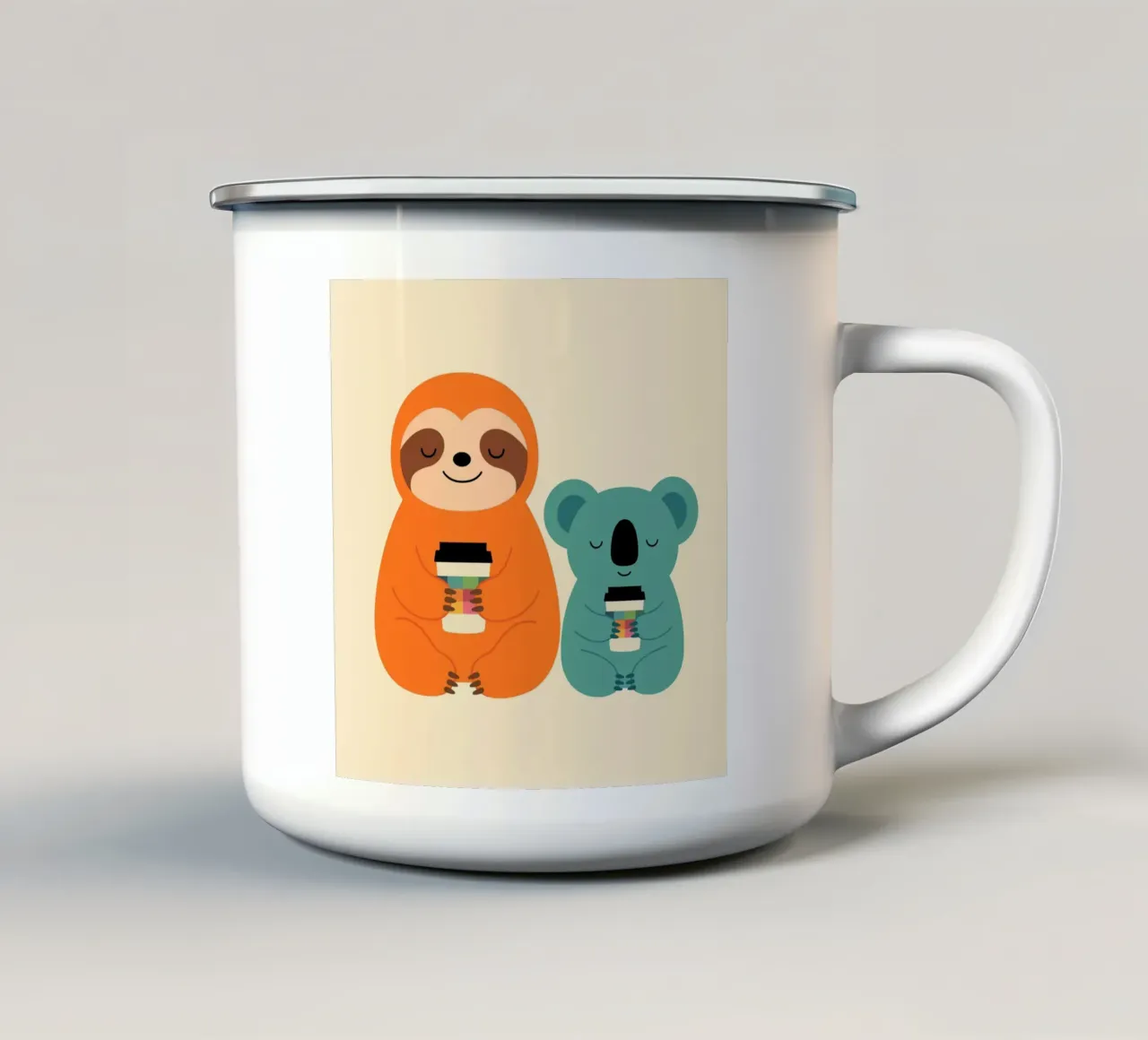 Amico del caffè tazza in smalto da Andy Westface