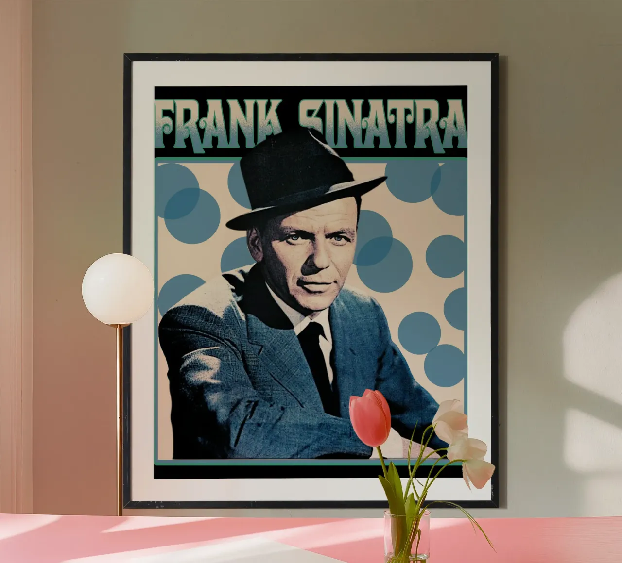 Frank Sinatra Jazz poster con telaio in alluminio da igoshdesigns