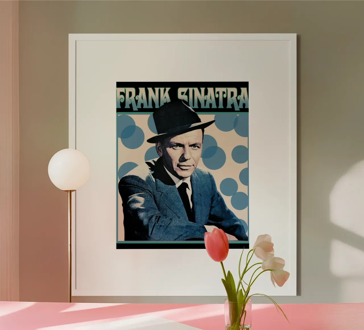 Frank Sinatra Jazz poster con telaio in alluminio da igoshdesigns