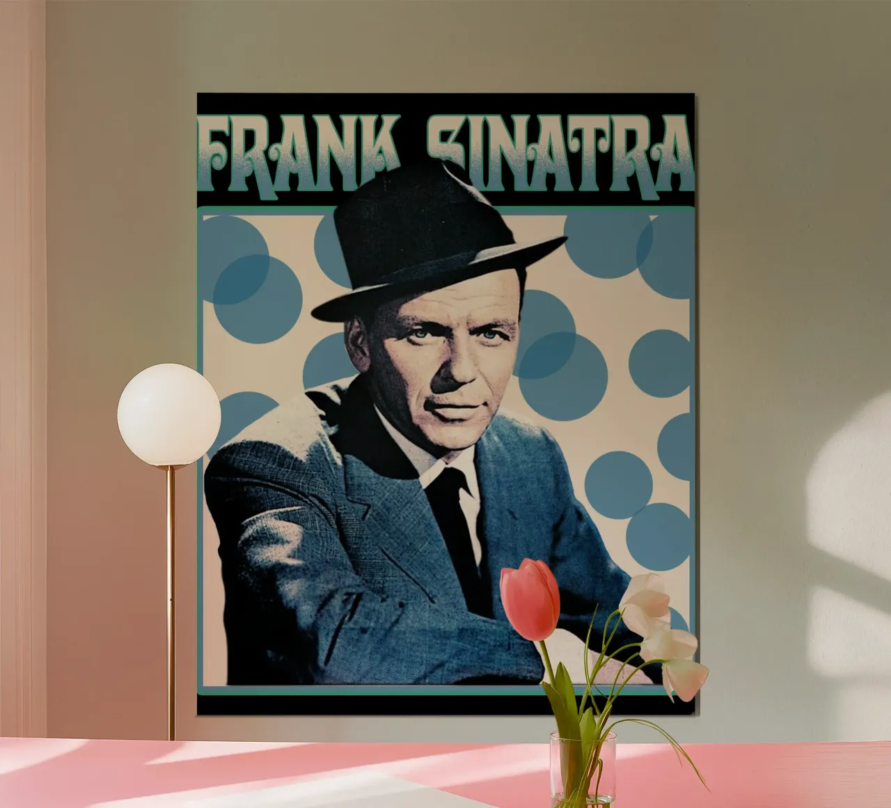 Frank Sinatra Jazz poster con telaio in alluminio da igoshdesigns