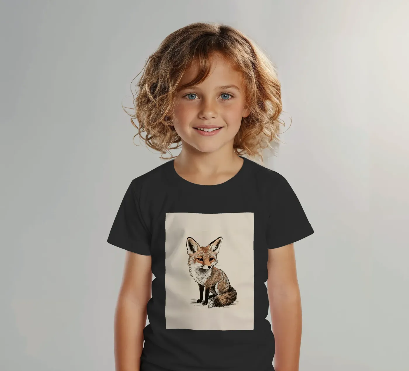 Volpe t-shirt bambini da knowledge