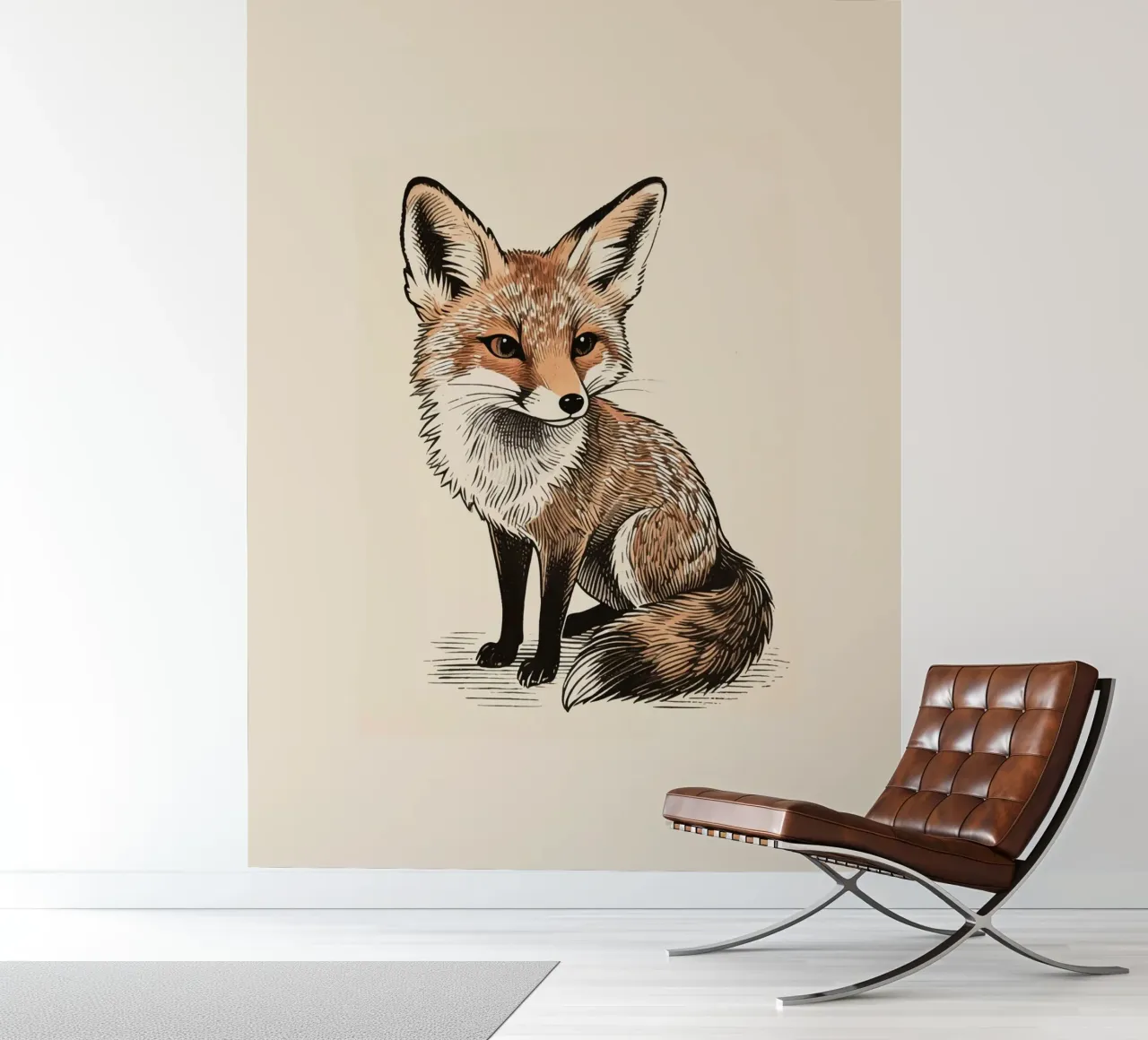 Fox fotobehang van knowledge