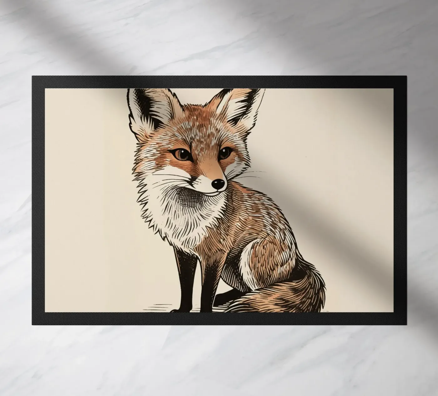 Fox doormat by knowledge