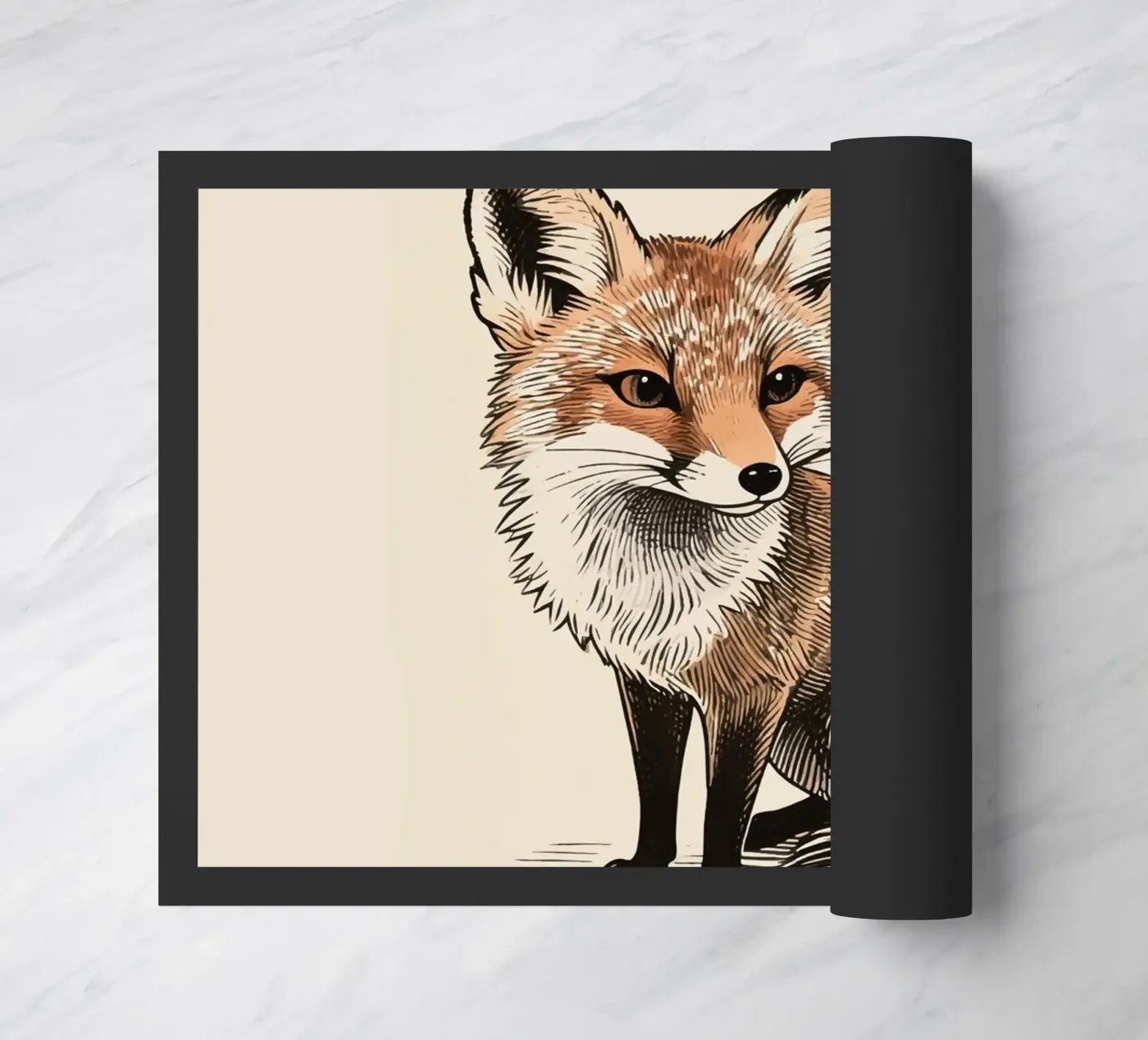 Fox doormat by knowledge