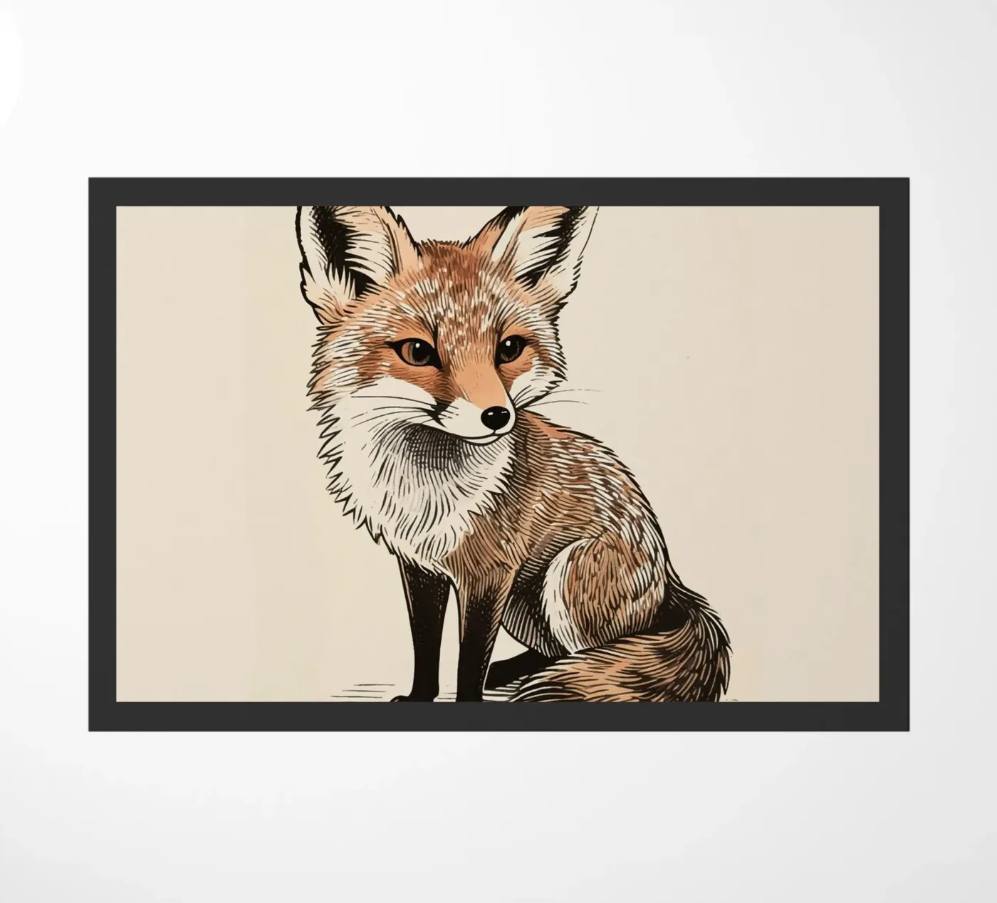 Fox doormat by knowledge