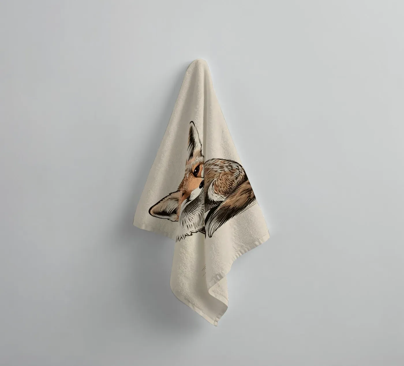 Fox towel by knowledge