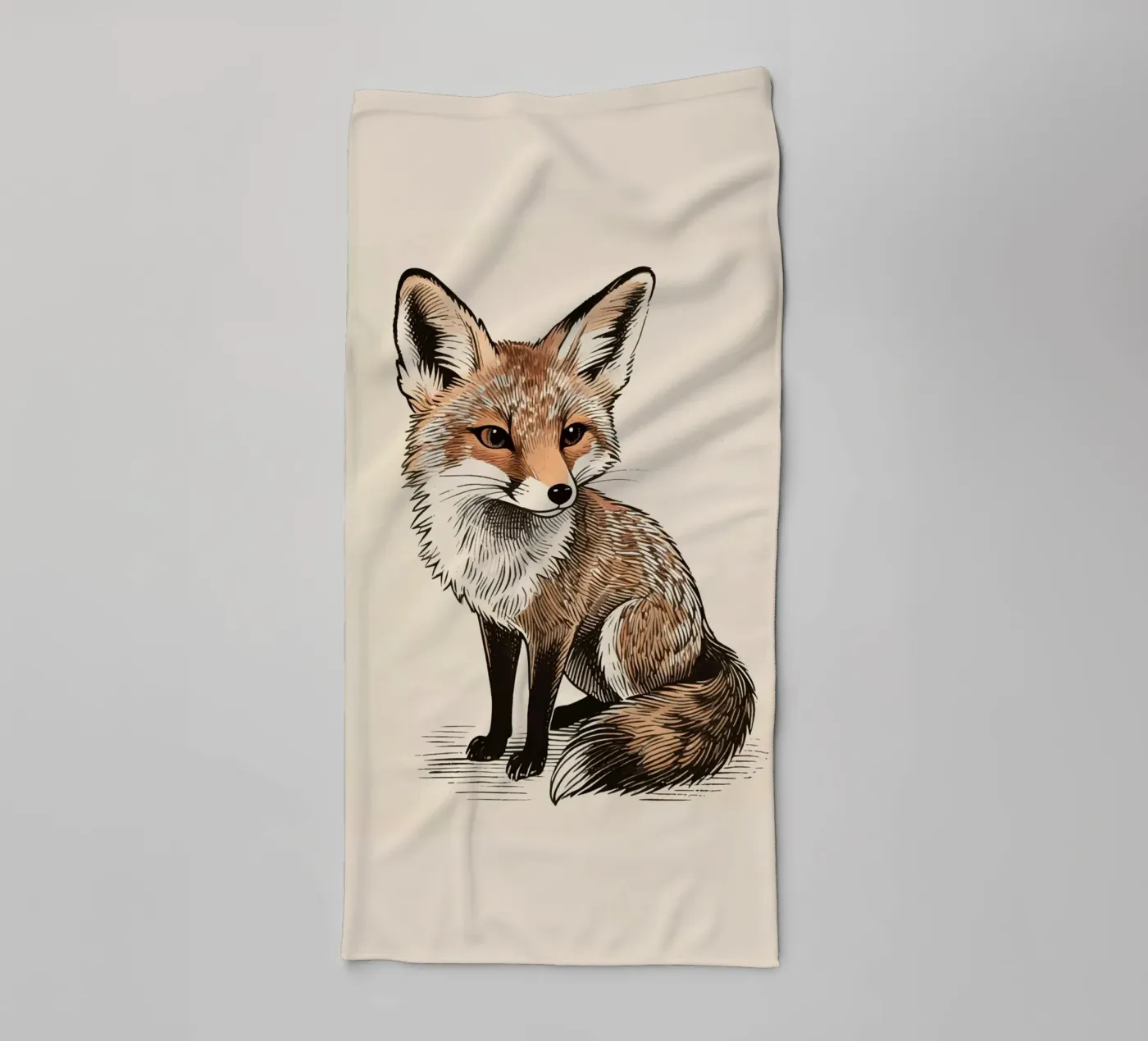 Fox towel by knowledge