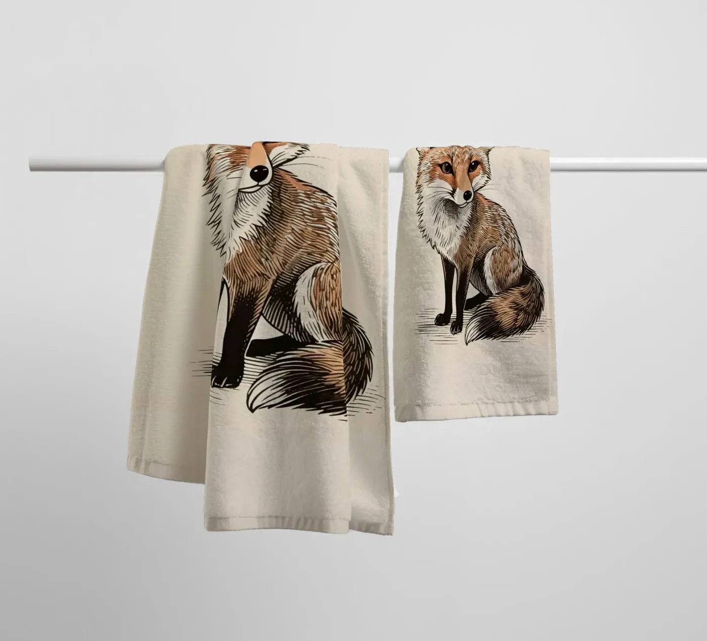 Fox towel by knowledge
