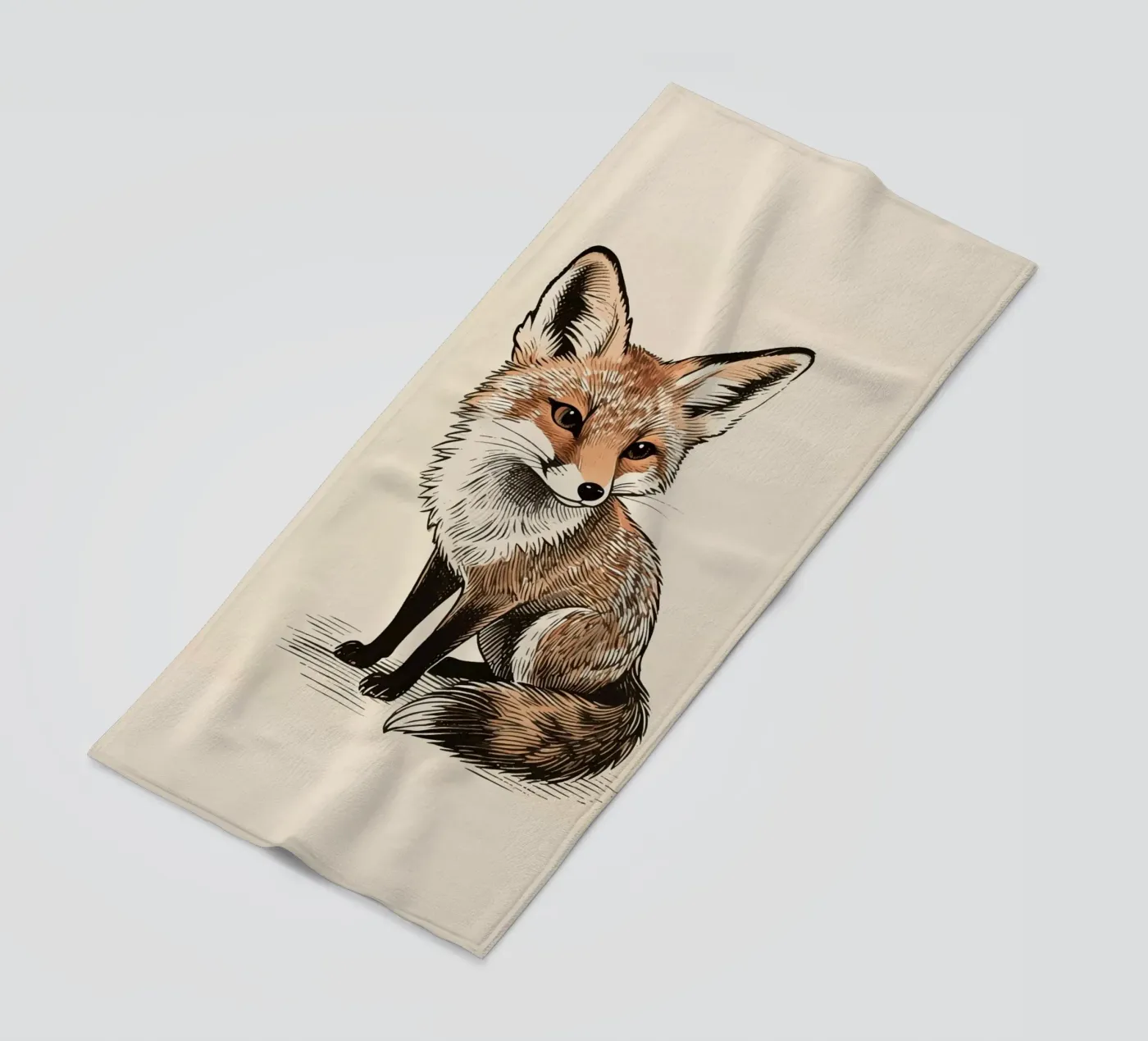 Fox strandhanddoek van knowledge