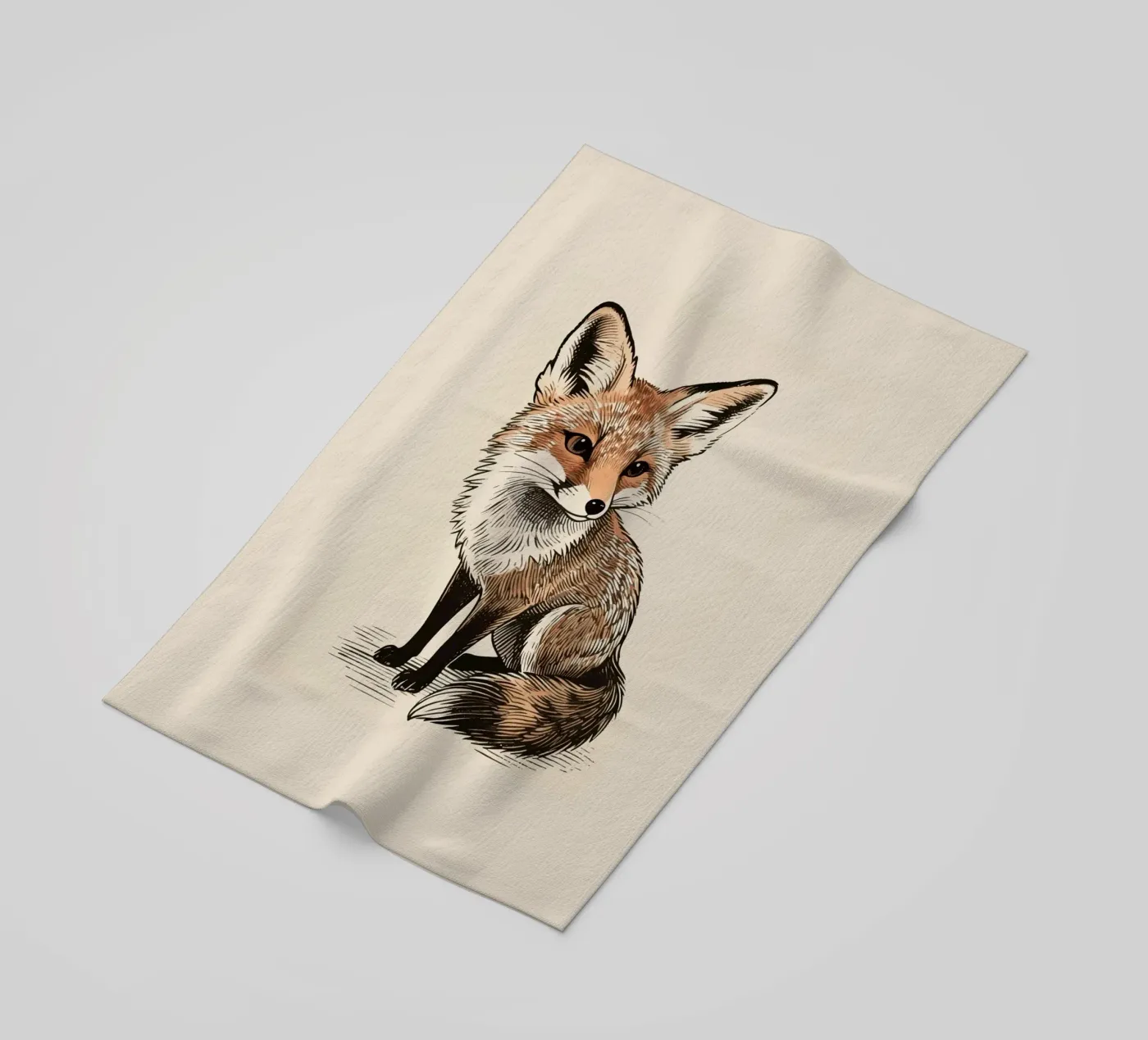 Fox strandhanddoek van knowledge