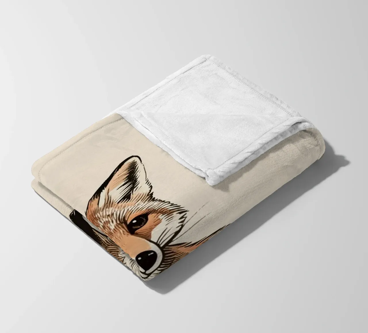 Fox fleece blanket by knowledge