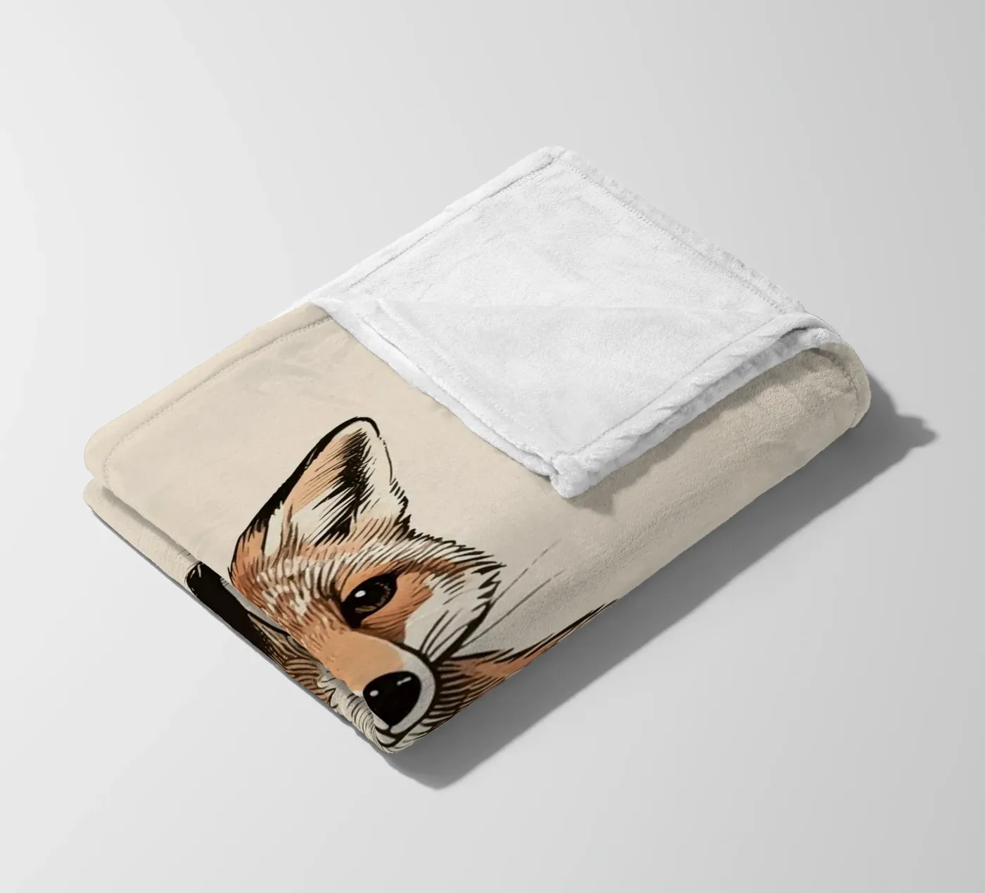 Fox fleece blanket by knowledge