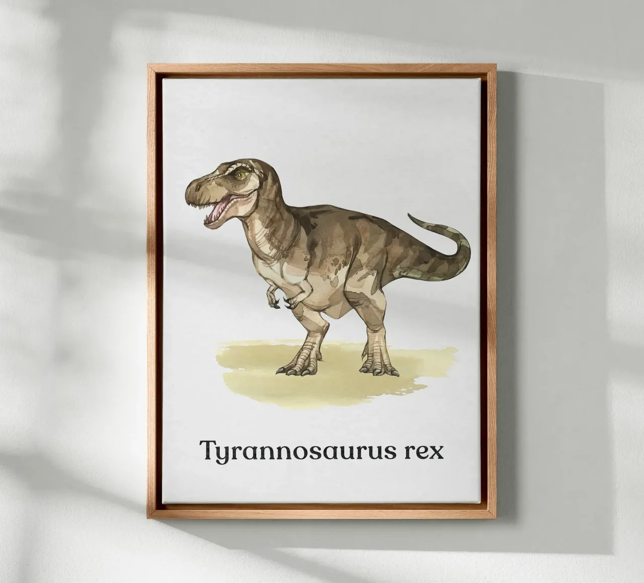 Tirannosauro Rex tela con Cornice a cassetta da Eldon S Kiser