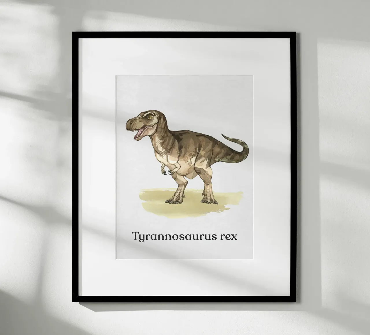 Tirannosauro Rex poster con telaio in alluminio da Eldon S Kiser