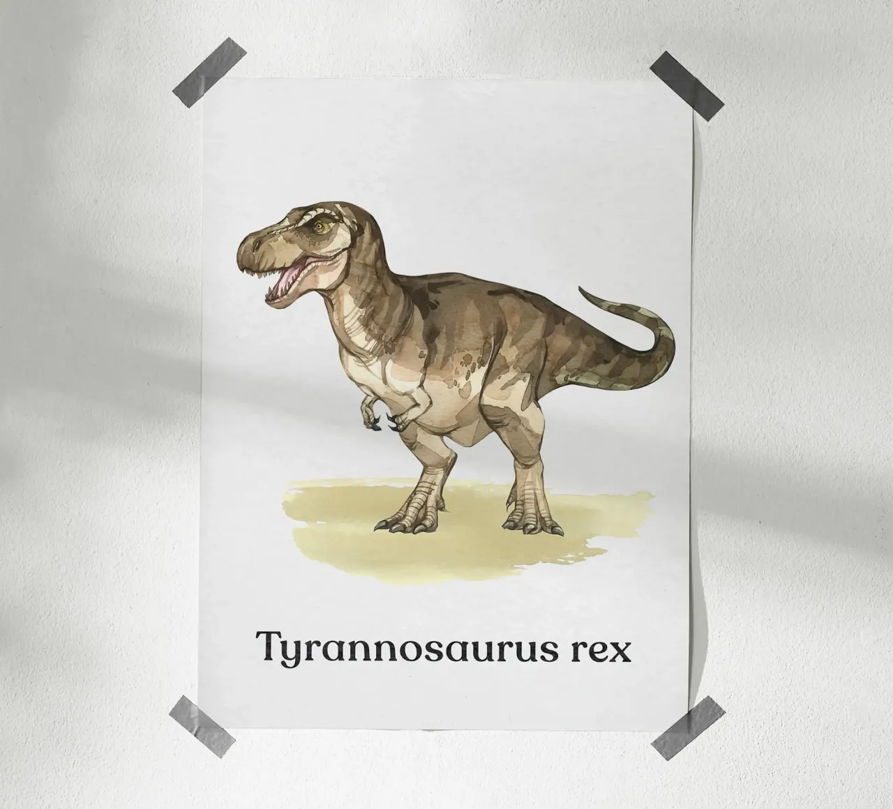 Tirannosauro Rex poster con telaio in alluminio da Eldon S Kiser
