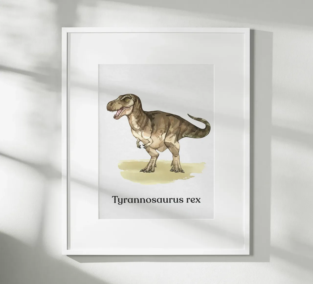 Tirannosauro Rex poster con telaio in alluminio da Eldon S Kiser