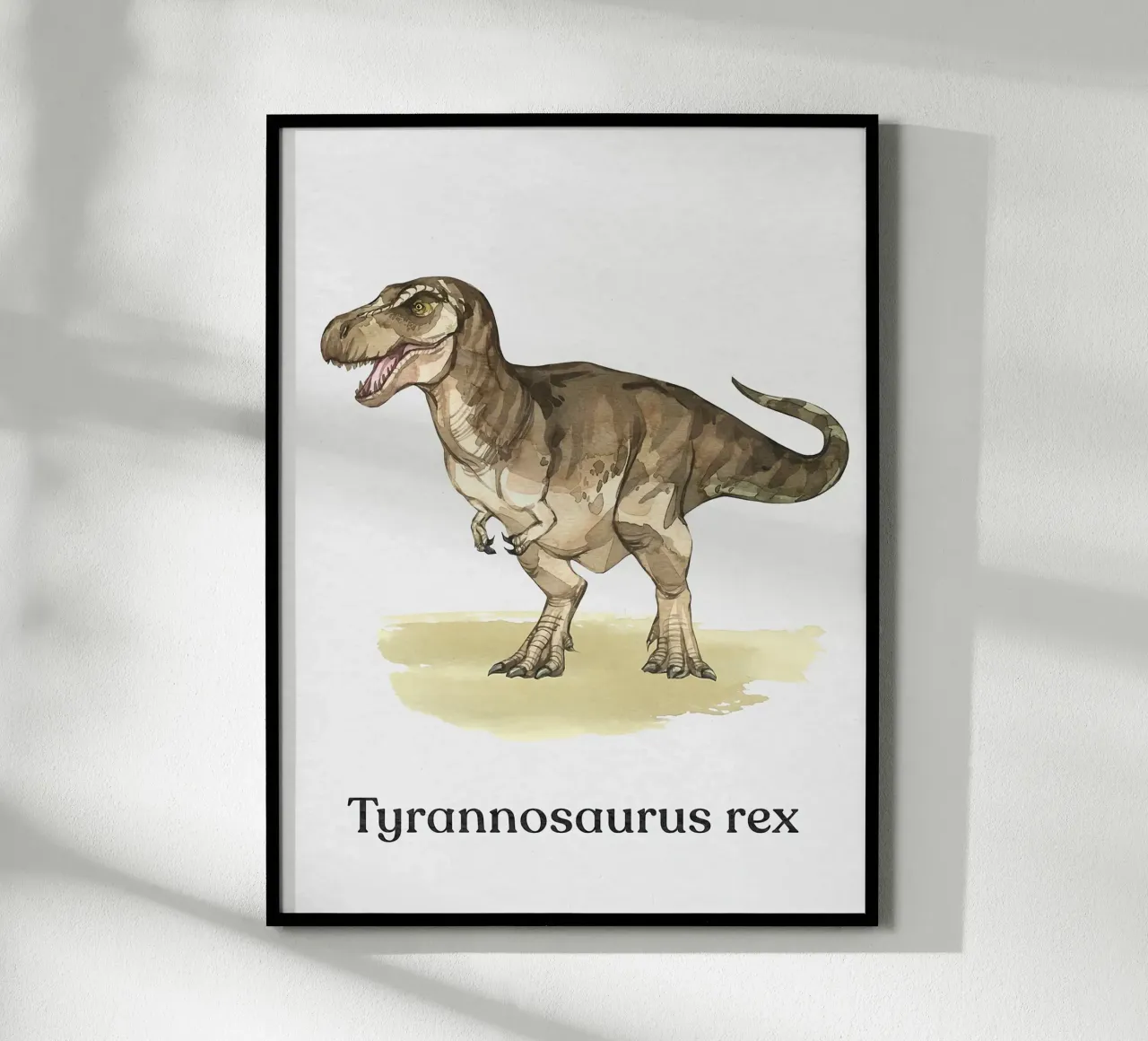 Tirannosauro Rex poster con telaio in alluminio da Eldon S Kiser